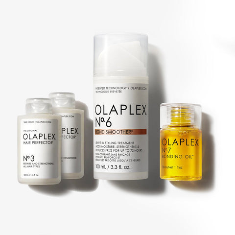 Kit de Reparación, Antifrizz y Brillo OLAPLEX N°3 de 50ml (2 Unid.) + N°6 de 100ml  + N°7 de 30ml